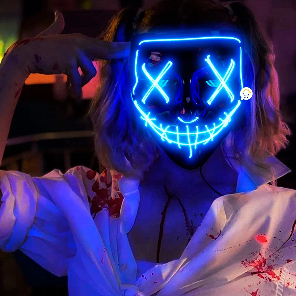 Mascara Luminosa La Purga Disfraz